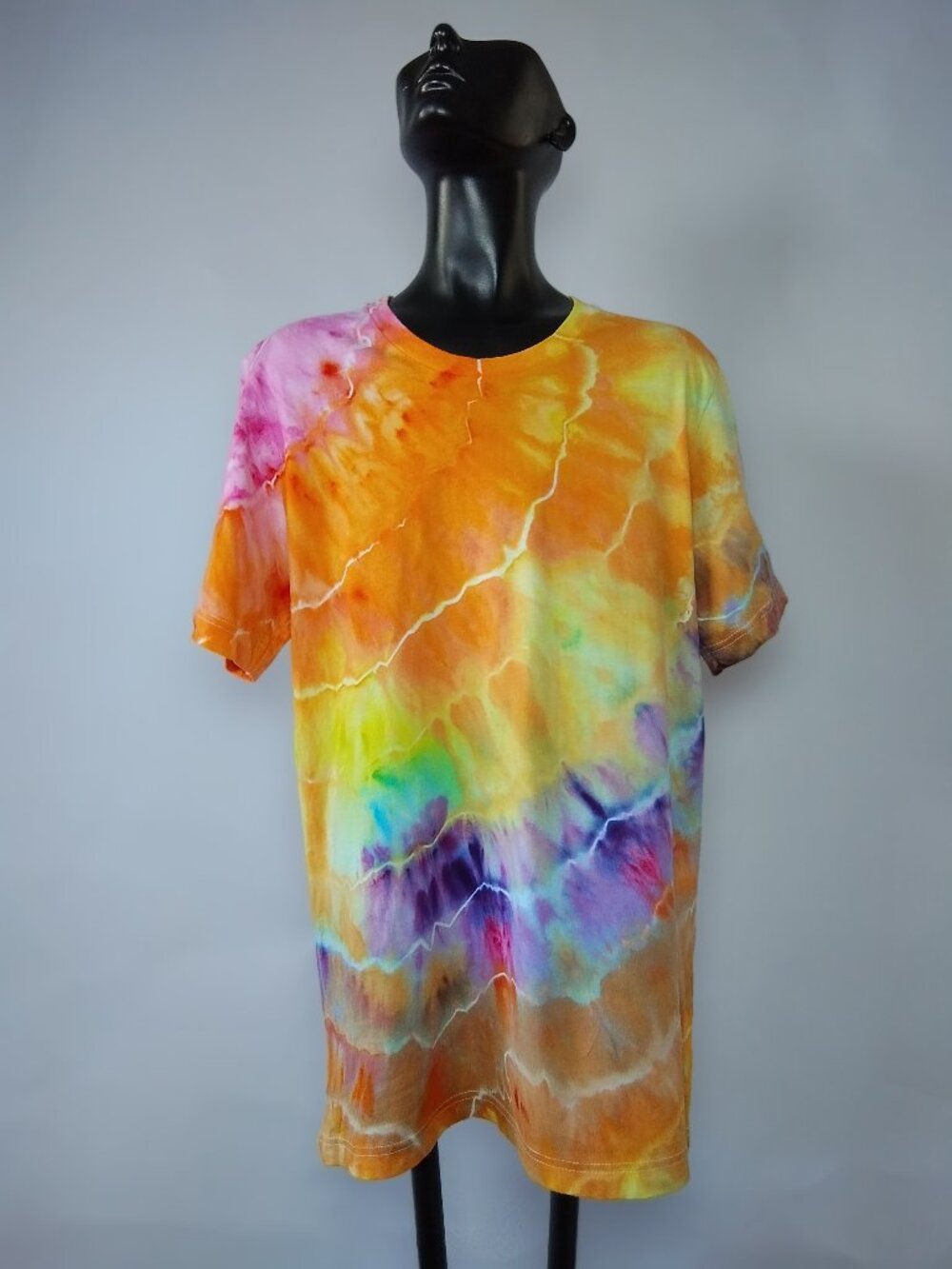Medium Unisex Bella-Canvas 3001C “Geode” Ice Dyed T-Shirt